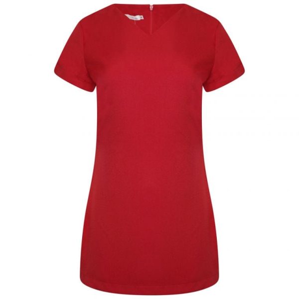 CELESTE Beauty Fitted Tunic Red