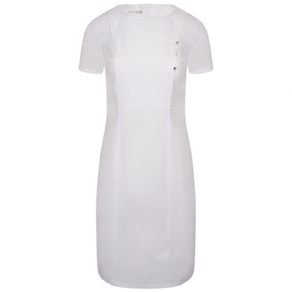 MADELEINE Fitted Dress White