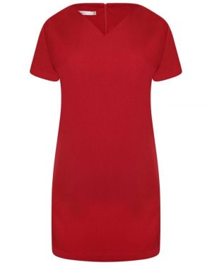 NINA Fitted Tunic Red