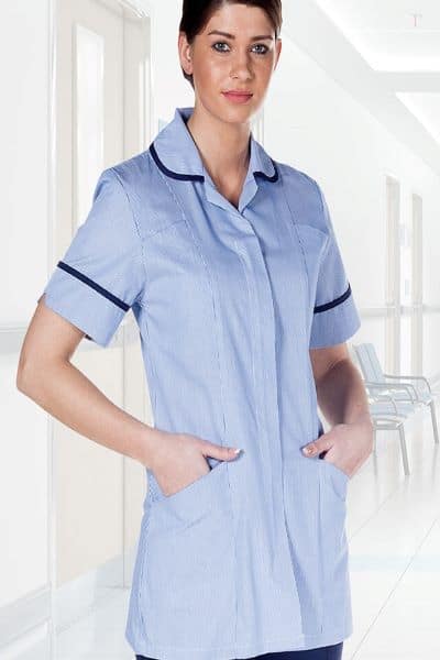 WIS Female Striped Tunic with Trim DVDTR / K716 - Workwear Online