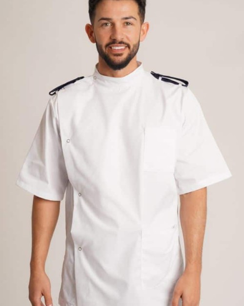 Men's Dental Tunic with Epaulette Loops