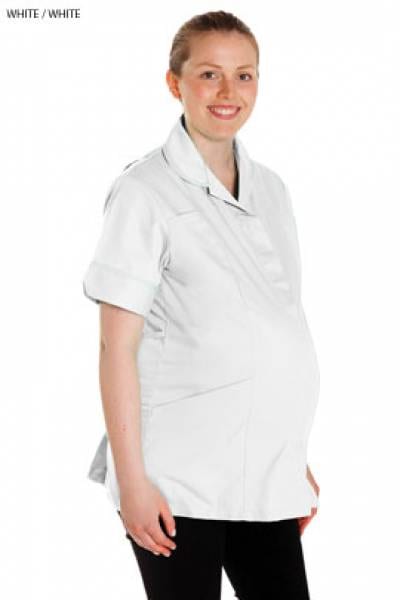Healthcare Ladies Maternity Tunic White
