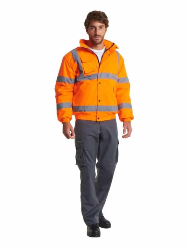 UC804 High Visibility Unisex Bomber Jacket