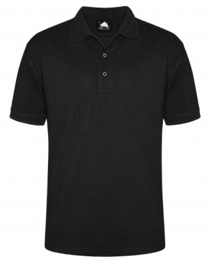 Warbler Stud Unisex Poloshirt Black