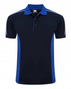 Avocet Two Tone Unisex Poloshirt Navy - Royal Blue