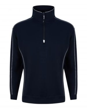 Crane Quarter Zip Unisex Sweatshirt Navy