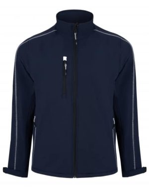 Crane Fur-Lined Softshell Unisex Jacket Navy