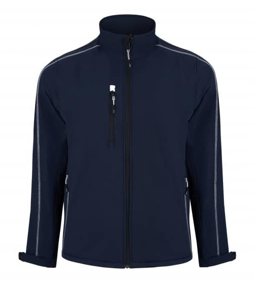 Crane Fur-Lined Softshell Unisex Jacket Navy