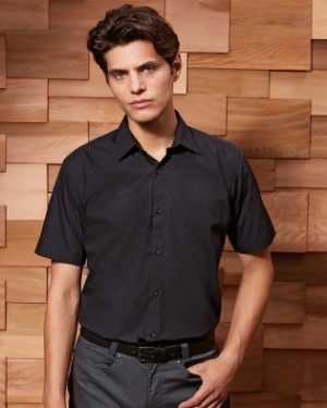 PR209 Premier Mens Supreme Short Sleeve Poplin Shirt