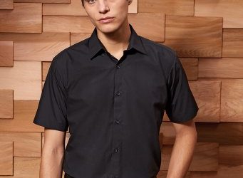 PR209 Premier Mens Supreme Short Sleeve Poplin Shirt
