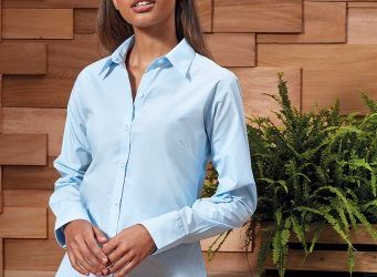 PR307 Premier Womens Supreme Long Sleeve Poplin Shirt