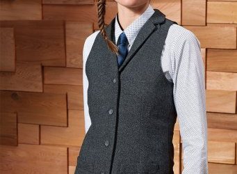 PR626 Premier Womens Herringbone Waistcoat