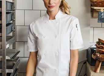 PR670 Premier Womens Short Sleeve Chef’s Jacket