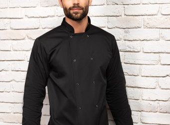 PR665 Premier Unisex Long Sleeve Stud Front Chef’s Jacket