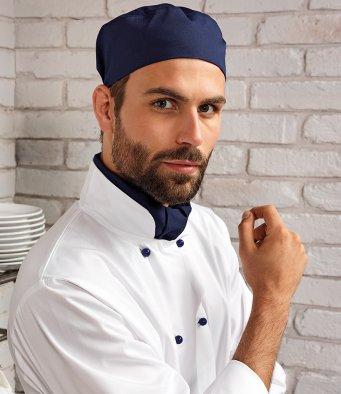 thumbnail image 2 of Premier Chef's Skull Cap (PR653) – Adult Professional Kitchen Headwear, Polyester Twill 2 of 4
