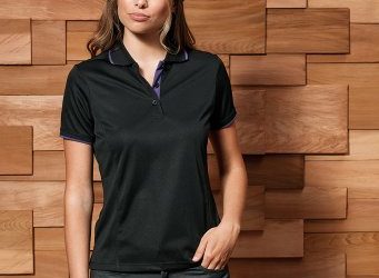PR619 Premier Womens Contrast Coolchecker Pique Polo Shirt