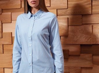 PR352 Premier Womens Maxton Check Long Sleeve Shirt