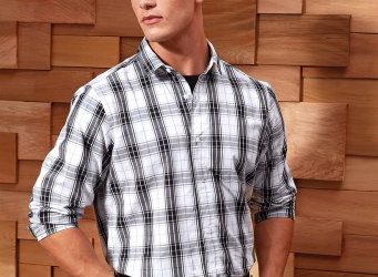 PR254 Premier Mens Ginmill Check Long Sleeve Shirt
