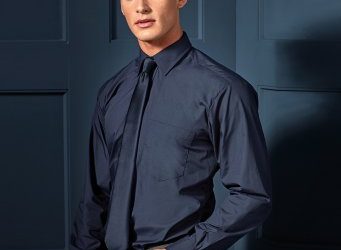 PR200 Premier Mens Long Sleeve Poplin Shirt