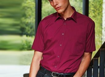 PR202 Premier Mens Short Sleeve Poplin Shirt