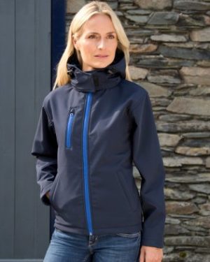 RS230F Result Core Womens Hooded Soft Shell Jacket