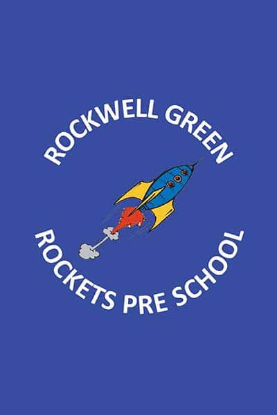 Rockwell Green Rockets Preschool Logo