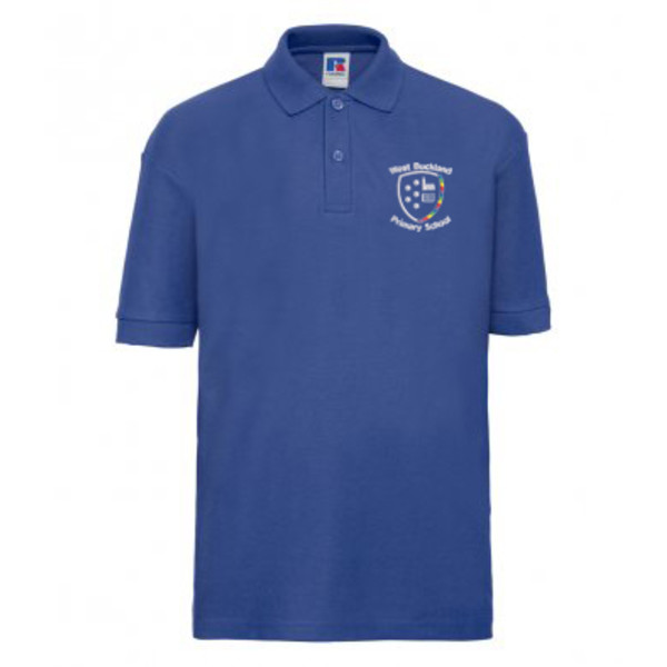 539b West Buckland School Polo Shirt Bright Royal