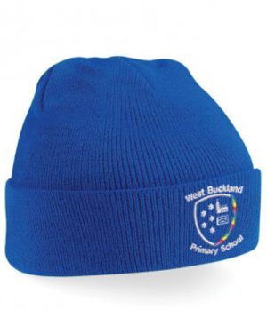 BB45b West Buckland Nursery School Beanie Bright Royal