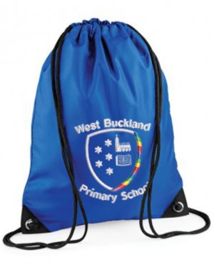 BG10 West Buckland School PE Bag Bright Royal