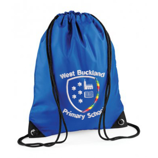 BG10 West Buckland School PE Bag Bright Royal