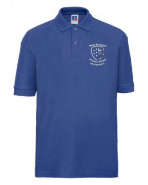 539b West Buckland Nursery Polo Shirt Bright Royal