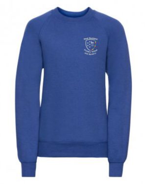 762b West Buckland Nursery Jumper Royal Blue