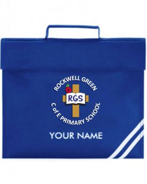 QD456 Rockwell Green Book Bag PLUS NAME Royal Blue