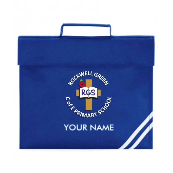 QD456 Rockwell Green Book Bag PLUS NAME Royal Blue