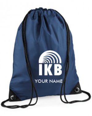 BG10 IKB BagBase Premium School Gymsac PLUS NAME French Navy