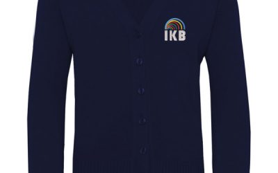 1WQ IKB Kids 50/50 Navy School Cardigan
