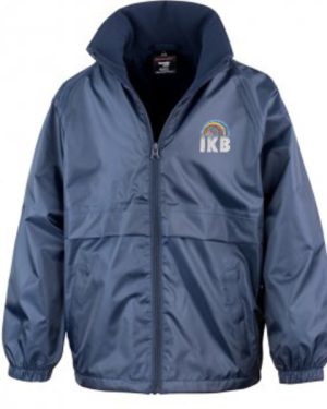 RS203B IKB School Logo Result Core Kids Micro Fleece Lined Jacket Navy