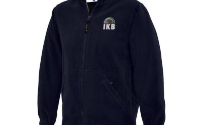 UC603 IKB School Logo Childrens Full Zip Micro Fleece Jacket