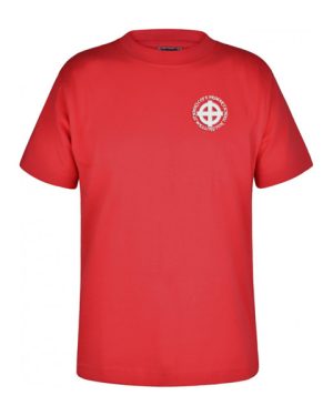 3TC St Johns C of E School PE Tshirt Red