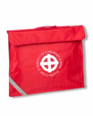 St Johns C of E Primary School Book Bag Red