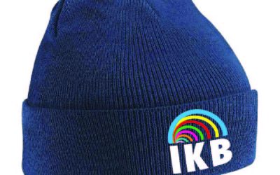 BB45B IKB School Logo Beechfield Kids Original Cuffed Beanie