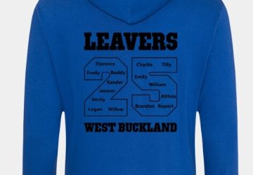 UC503 West Buckland School Leavers Hoodie (Children’s Sizing)